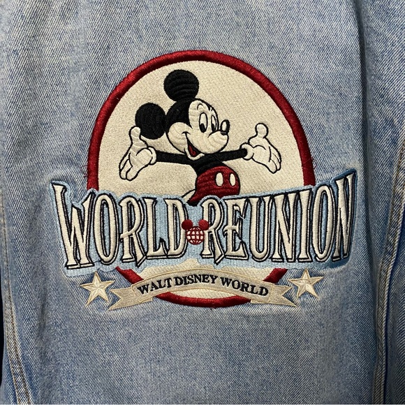 Vintage 1996 Walt Disney World Reunion Denim Jean Jacket unisex - Picture 4 of 10